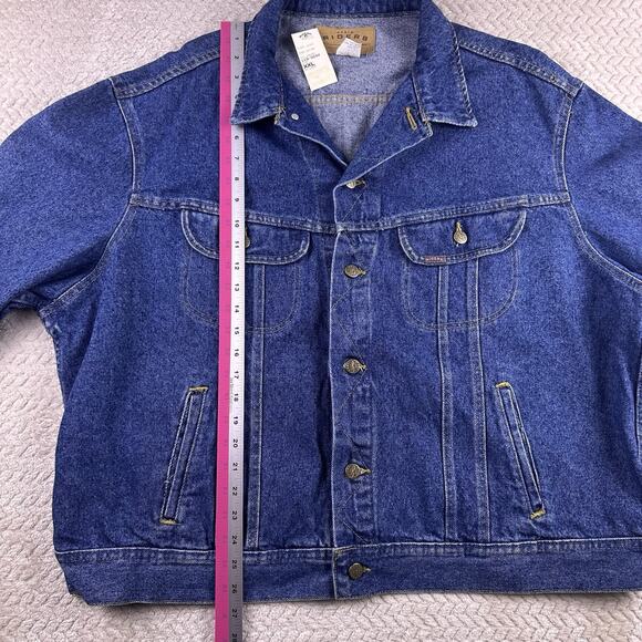 VTG Deadstock Men's Denim Riders Jean Jacket Stone Wash Size XXL Made in USA - Picture 3 of 16